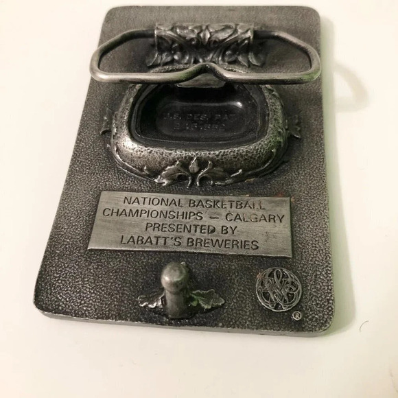 Vtg Labatts Beer Belt Buckle National Basketball Championship Calgary CIAU USIC - Picture 5 of 13